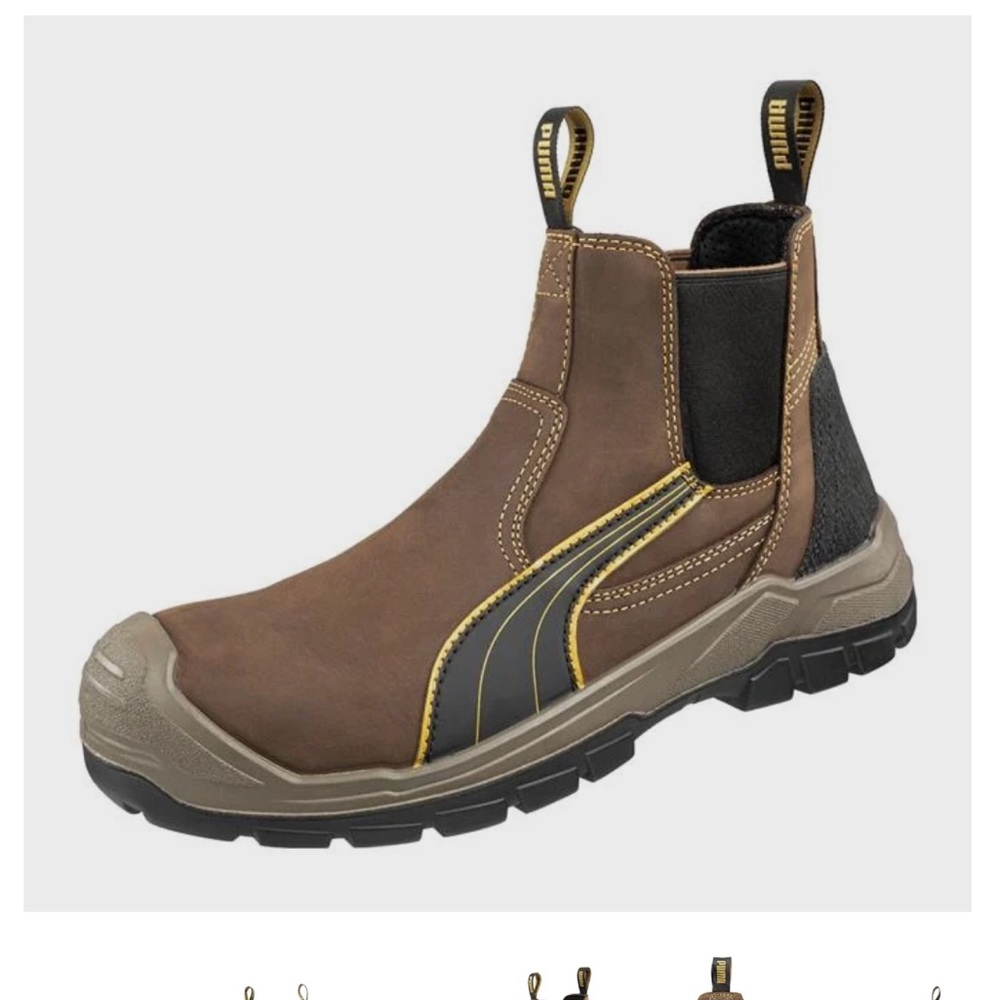 Men's Puma Safety Tanami Mid Composite Toe Waterproof Boots $79 Men’s Size 11W